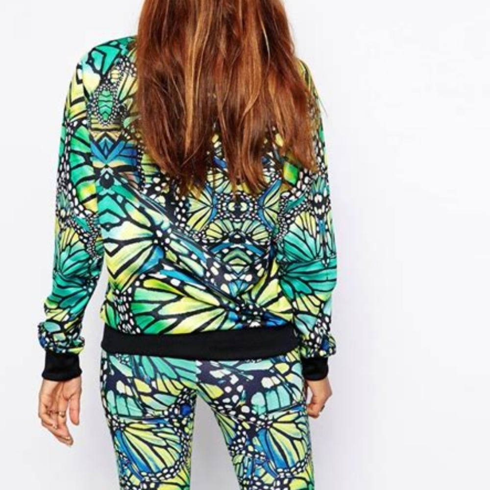 ADIDAS Farm RIO 2014 Butterfly Monarch Zip Track Jacket Chaqueta Firebird TT - Picture 4 of 16